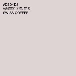 #DED4D3 - Swiss Coffee Color Image